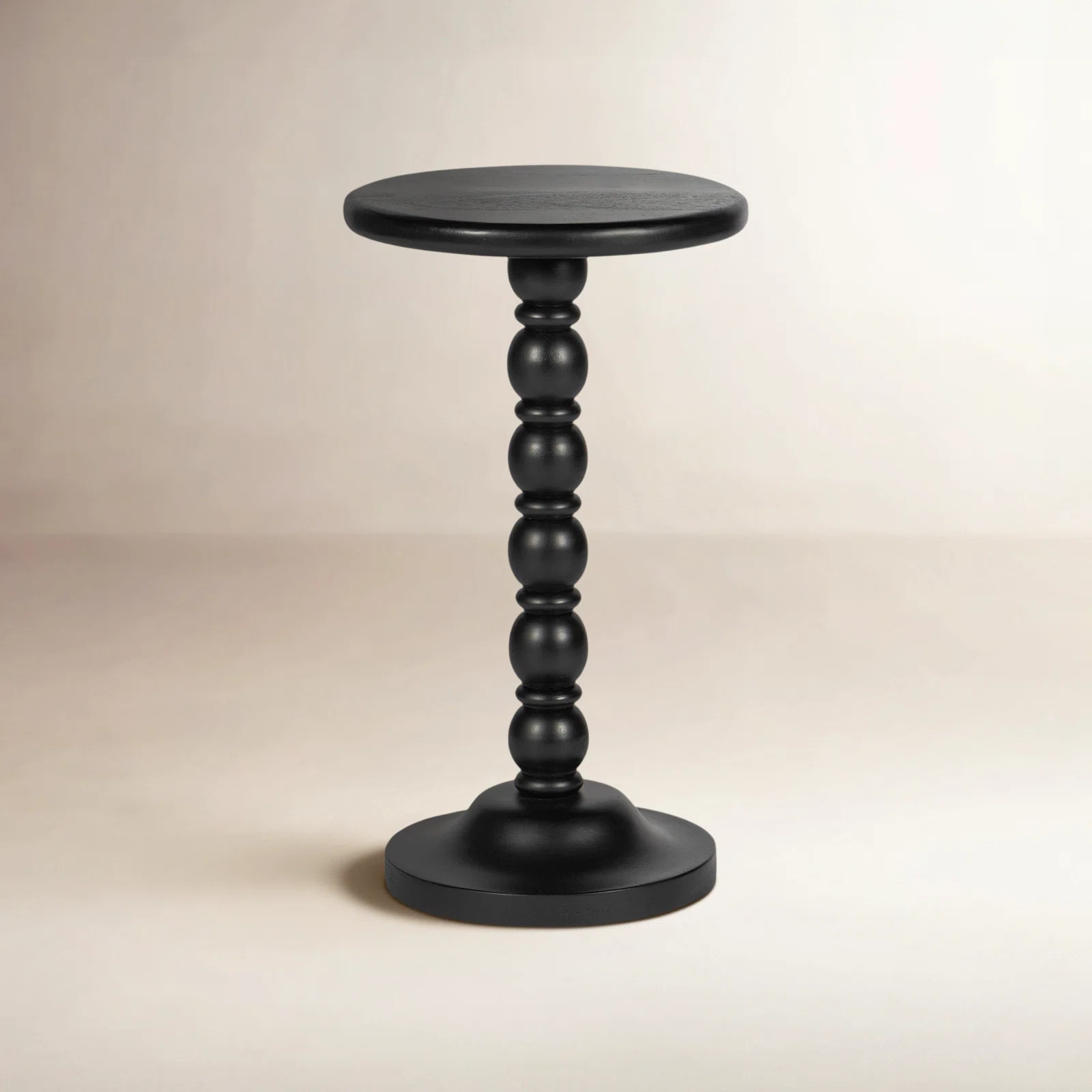 Isabel Spindle Solid Wood Round Drink Table | Birch Lane