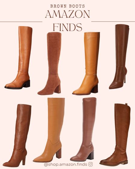 Brown knee high boots for fall and winter, from Amazon!

#LTKshoecrush #LTKstyletip #LTKSeasonal