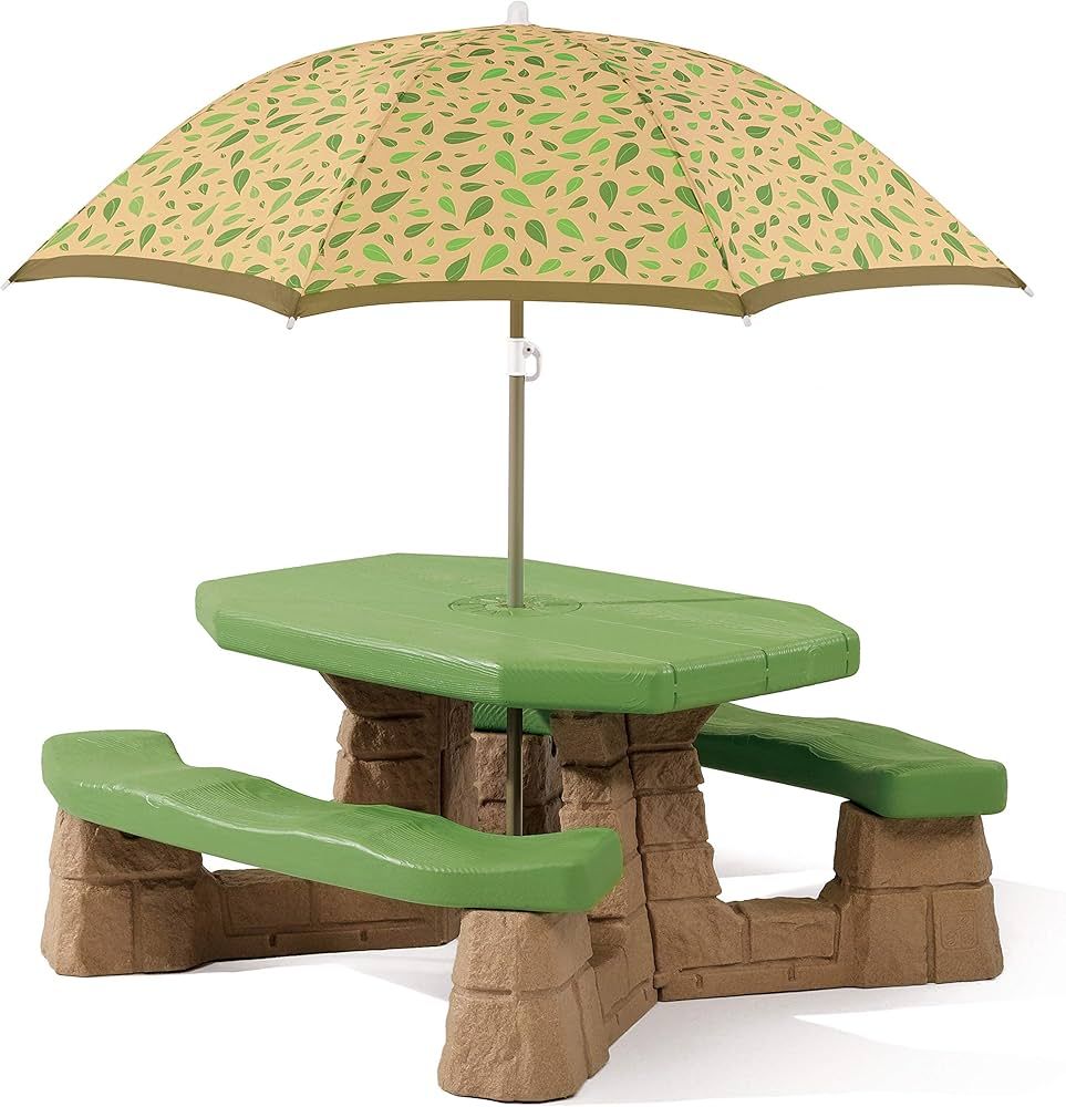 Step2 Naturally Playful Picnic Table with Umbrella | Amazon (US)