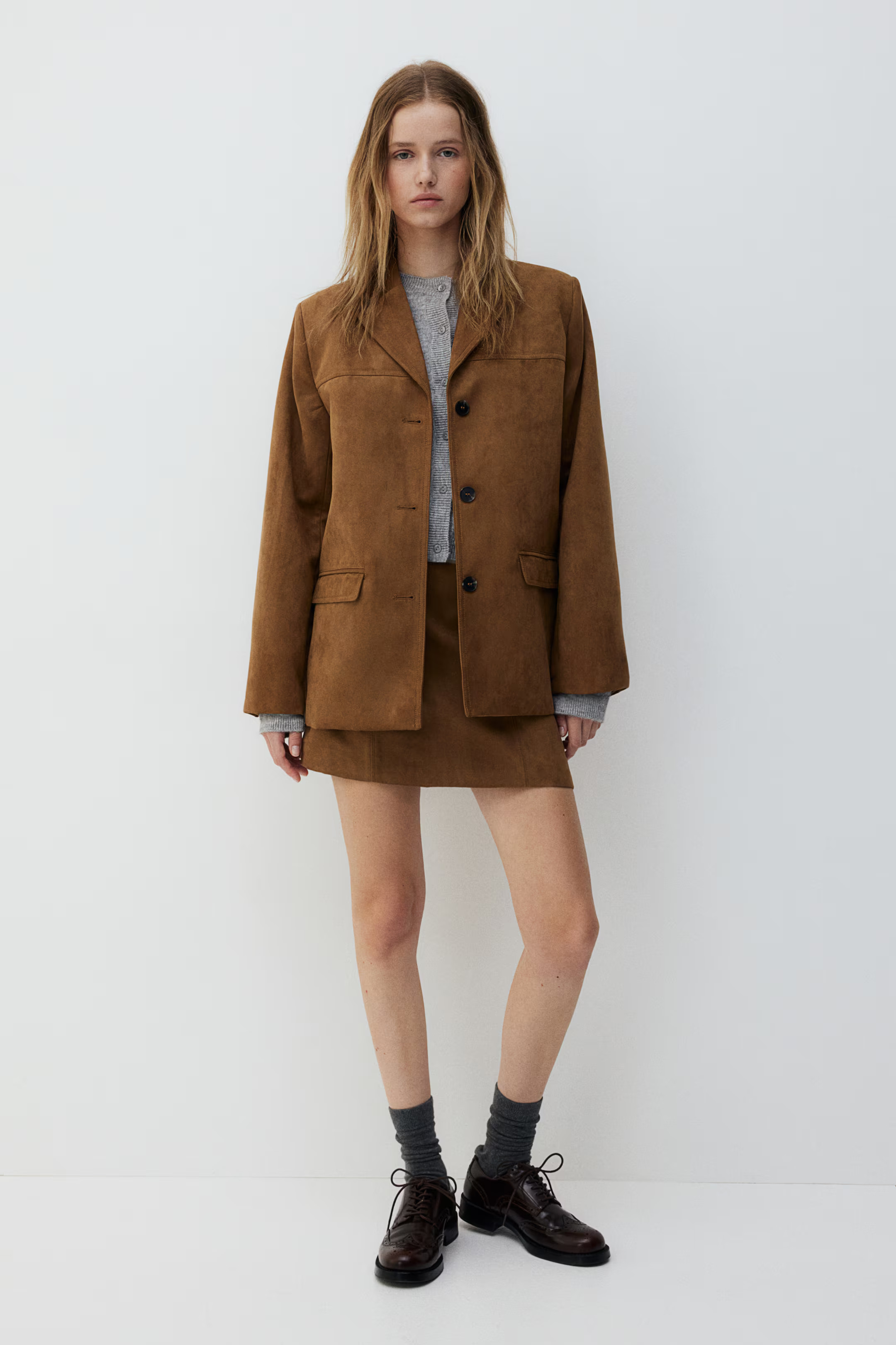 A-line Mini Skirt - Regular waist - Mini - Khaki green - Ladies | H&M US | H&M (US + CA)