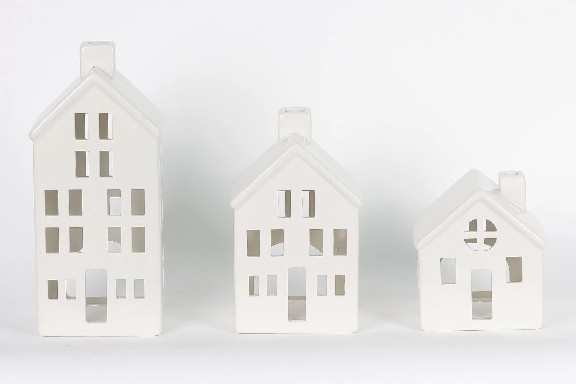 Holiday Time Christmas White House 3 Piece Set | Walmart (US)