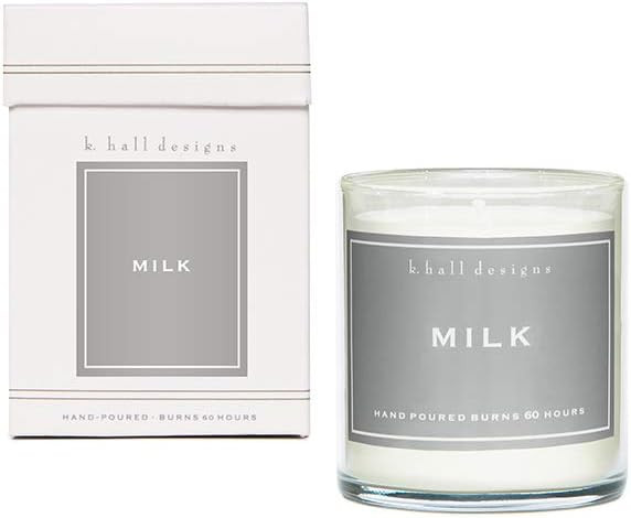 K. Hall Designs Jar Candle, Milk | Amazon (US)