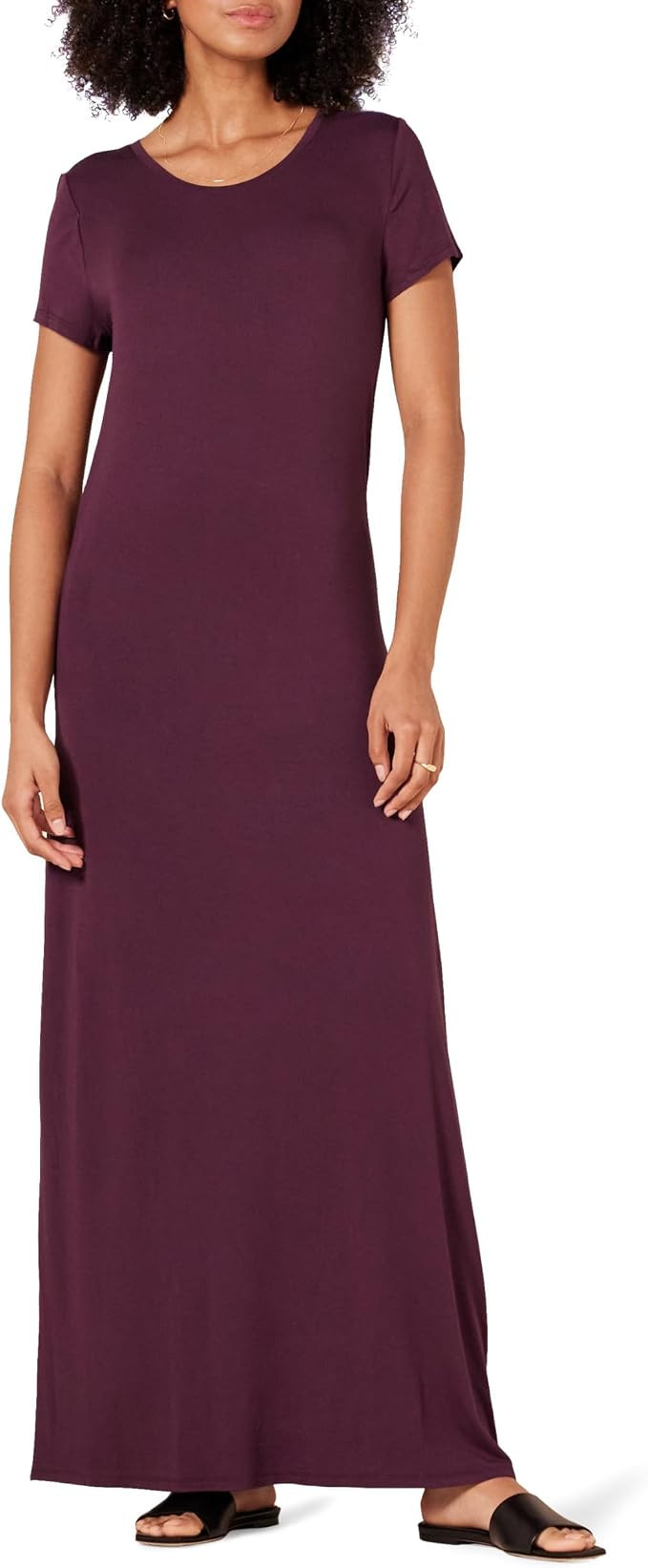 Amazon Essentials Women's Short-Sleeve Maxi Dress | Amazon (US)