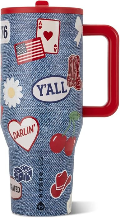 HydroJug Traveler - 32 oz Water Bottle with Handle & Flip Straw - Fits in Cup Holder, Leak Resist... | Amazon (US)