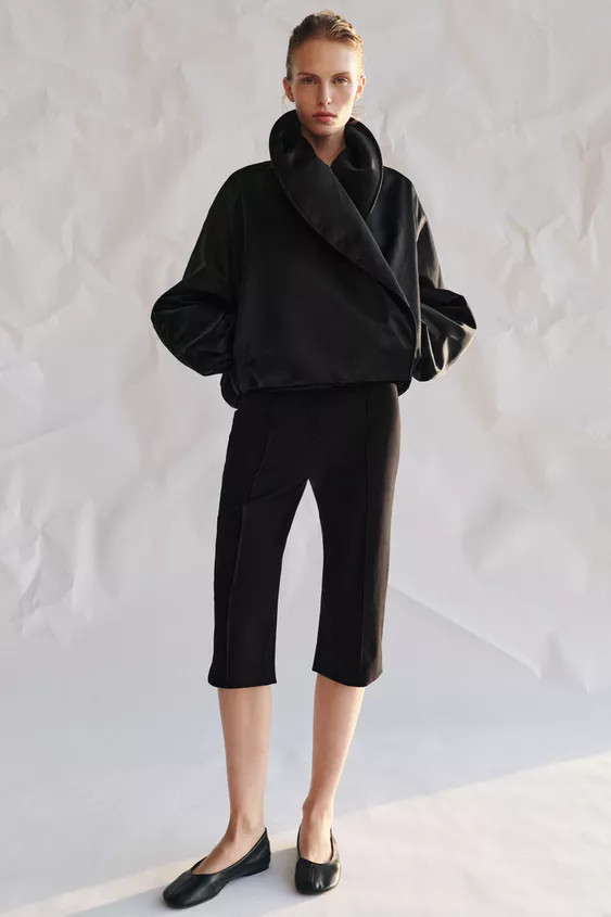 ZW COLLECTION QUILTED BOMBER JACKET | Zara UK