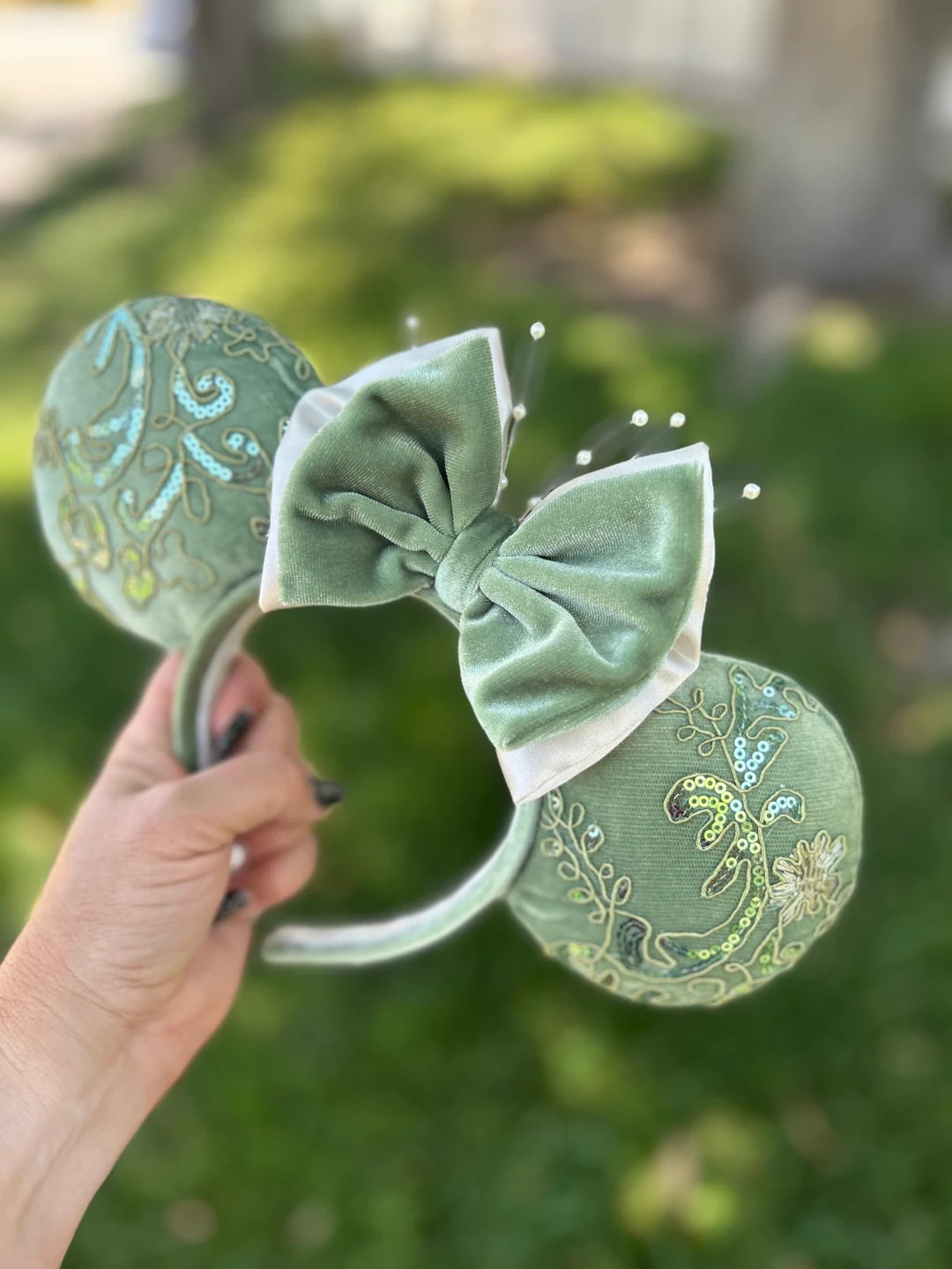 Tiana Ears, Princess and the Frog Inspired Ears, Princess Ears - Etsy | Etsy (US)
