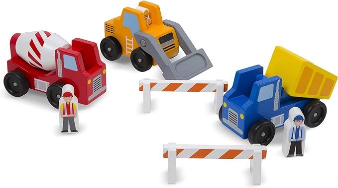 Melissa & Doug Construction Vehicle Wooden Play Set (8 Pcs) | Amazon (CA)