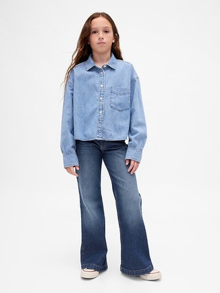 Kids Low Rise Relaxed Flare Jeans | Gap (CA)