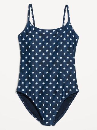 Tie-Back One-Piece Cami Swimsuit for Women | Old Navy (US)