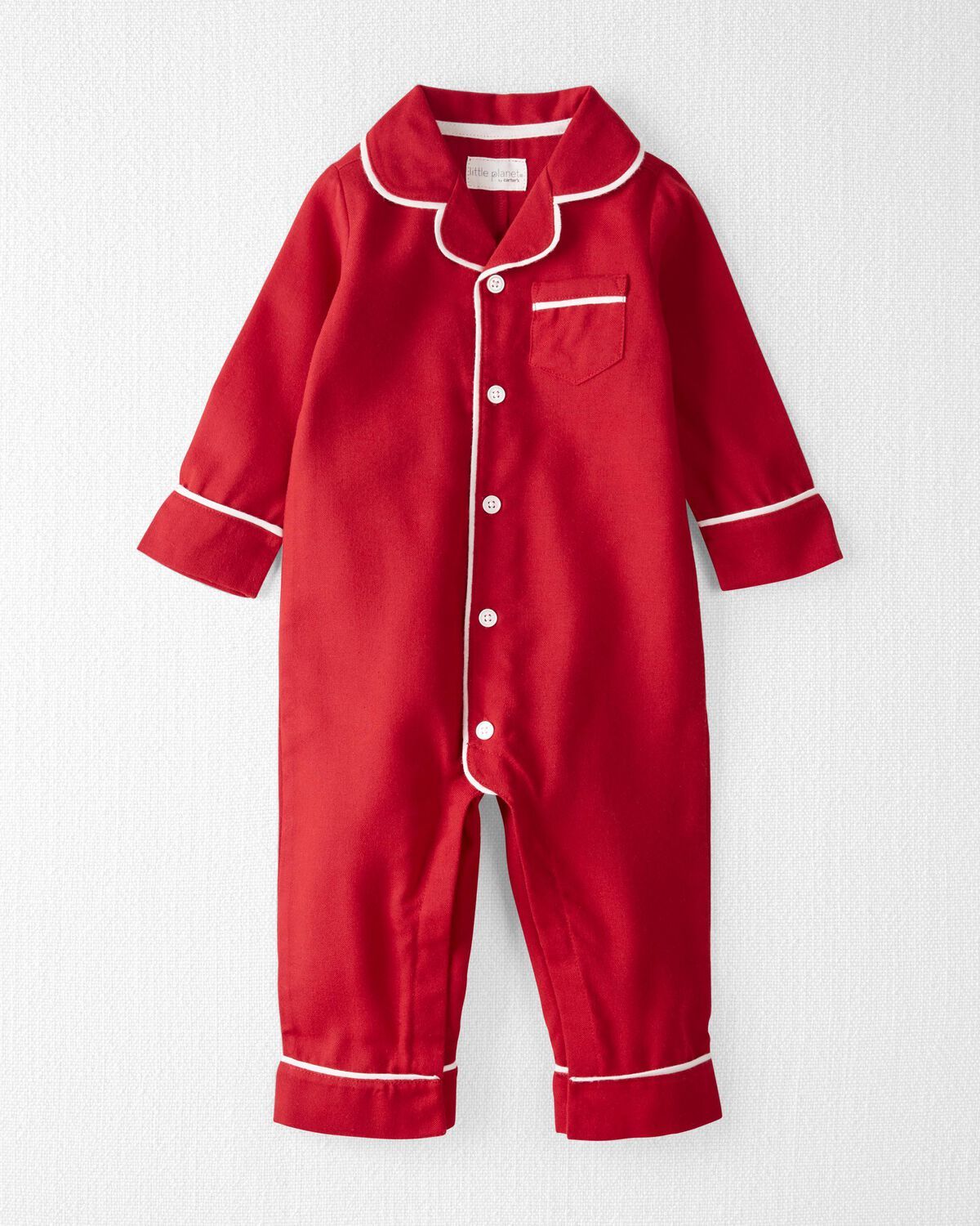 Perfect Red Baby 1-Piece Recycled Coat Style Pajamas | carters.com | Carter's