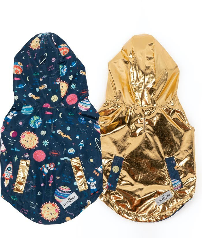 Lucy & Co. Outta This World Reversible Hooded Dog Jacket | Nordstrom | Nordstrom