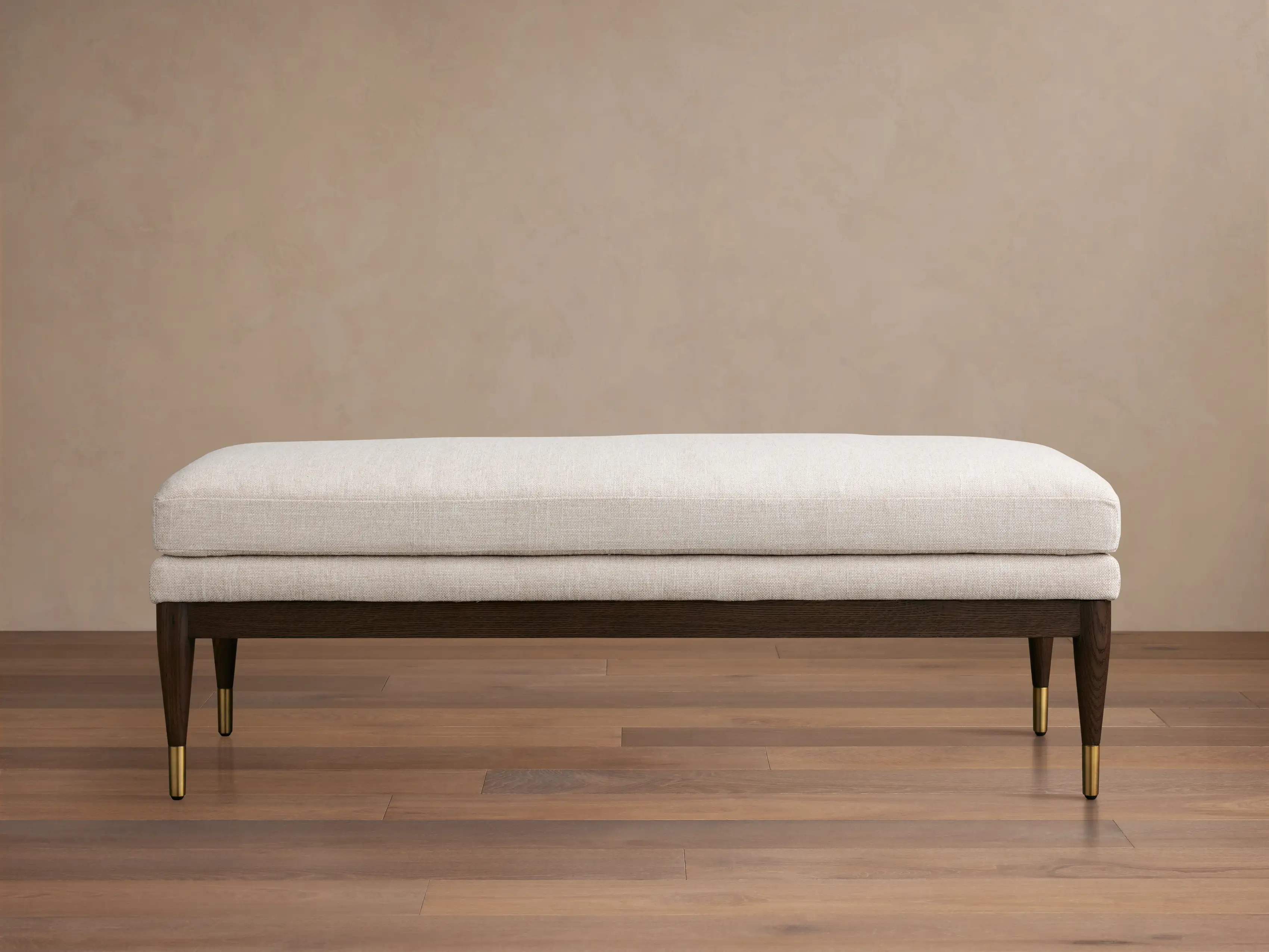 Fisher Bench in Wiley Flax | Arhaus