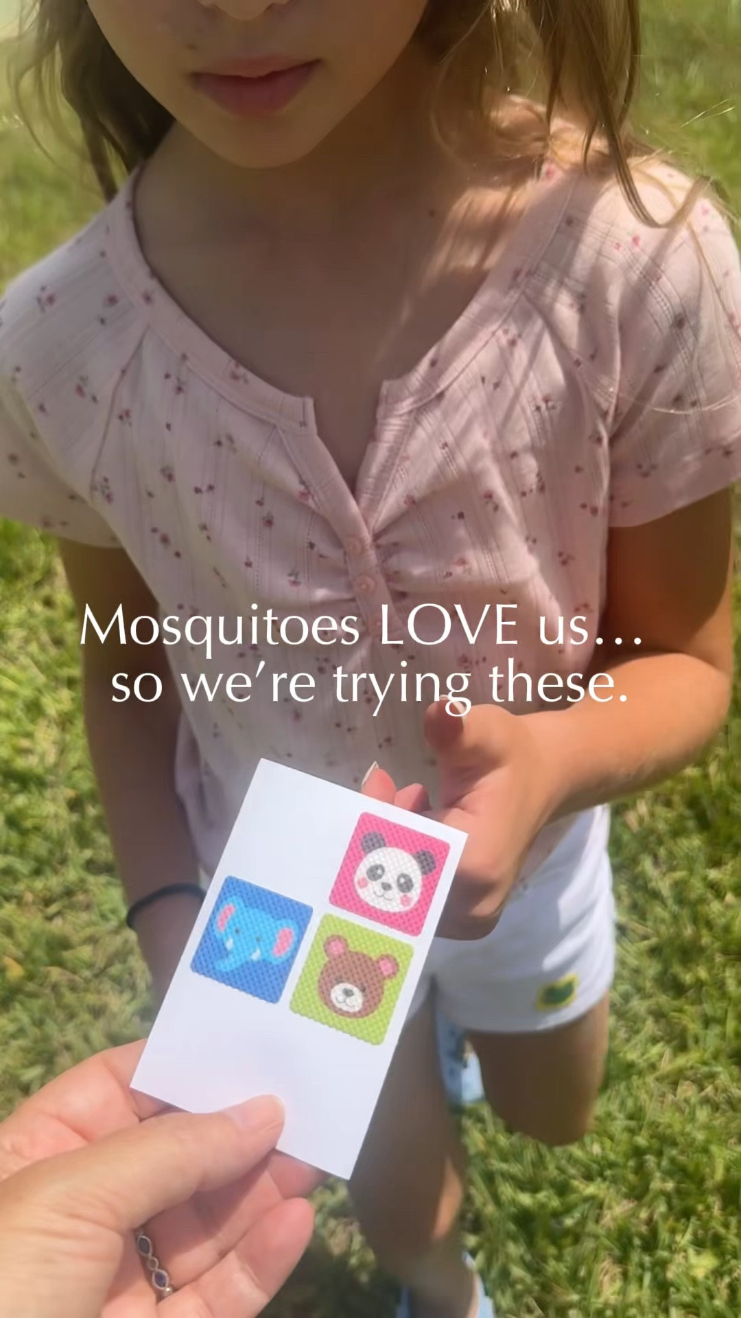 Maybe it’s just me, but I’ve never liked putting on bug spray. I can’t stand the smell, I hate the sticky feeling, and I always want to wash it off the second we get home.

These plant-powered stickers have been such a nice alternative for our family. We simply stick one on clothing or a backpack before heading outside, and they’re easy to pack for vacations, parks, walks, and evenings by the pond.

Definitely one of those little summer finds I’ll be keeping in our bag.

#LTKmomlife #LTKKids