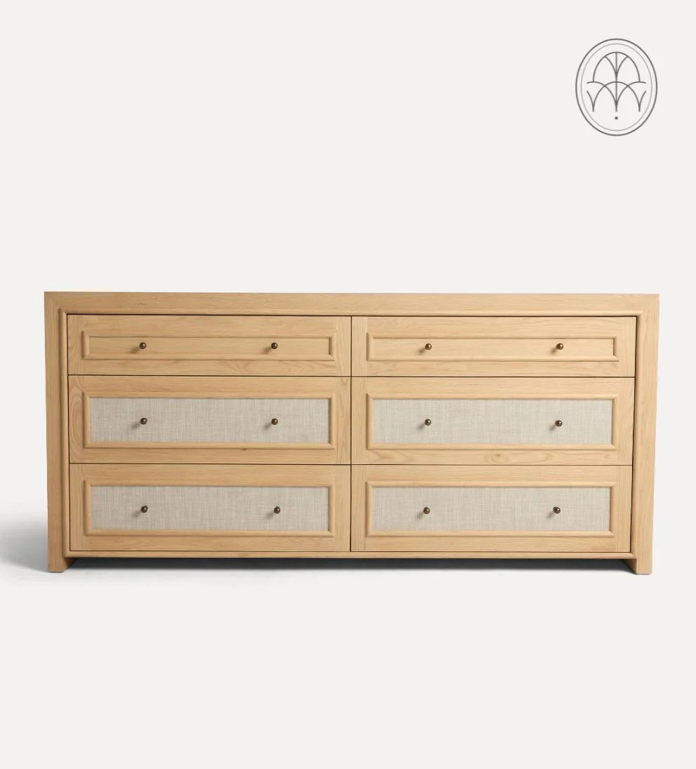 Venice White Oak Large Dresser | Le Maé