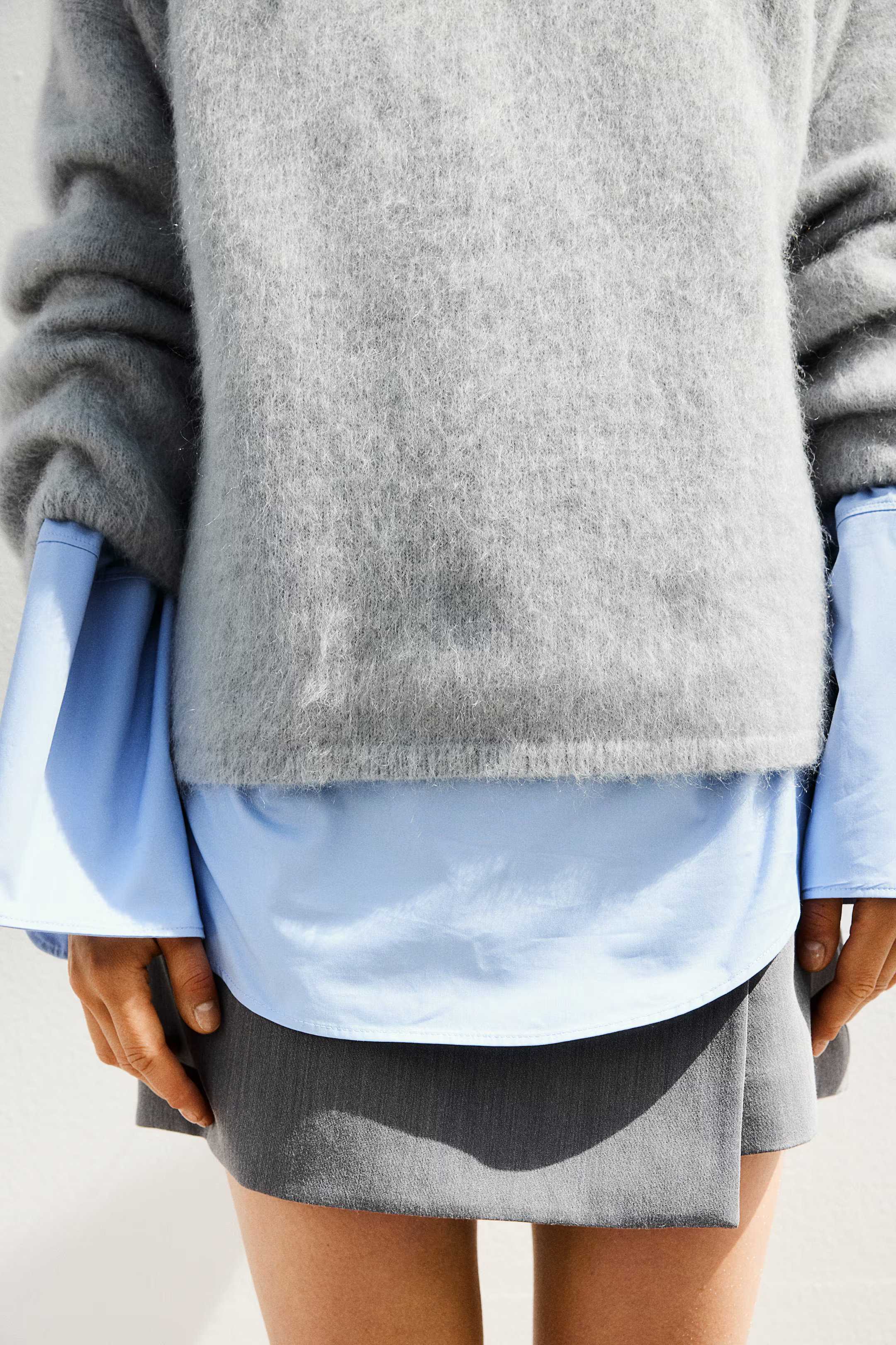Oversized Mohair-Blend Sweater | H&M (US + CA)