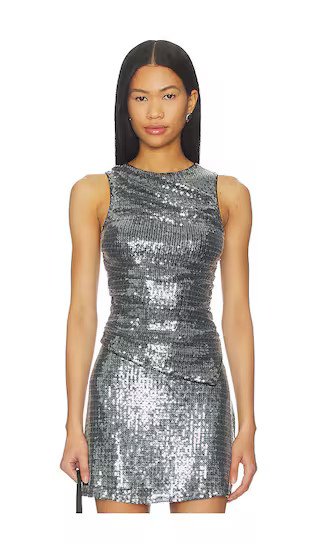 Morella Ruched Top in Black | Revolve Clothing (Global)