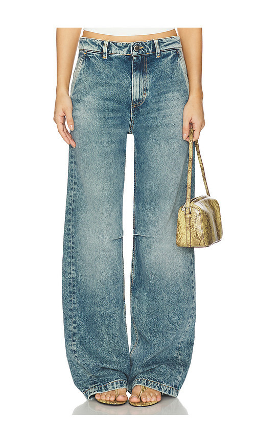 Icon Denim Ava Wide Leg Jeans in Blue. Size 29. Also in 24, 25, 26, 27, 28, 30. | Revolve Clothing (Global)