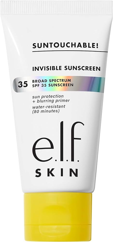 e.l.f. SKIN Suntouchable! Invisible SPF 35, Lightweight, Gel-based Sunscreen For A Smooth Complex... | Amazon (US)