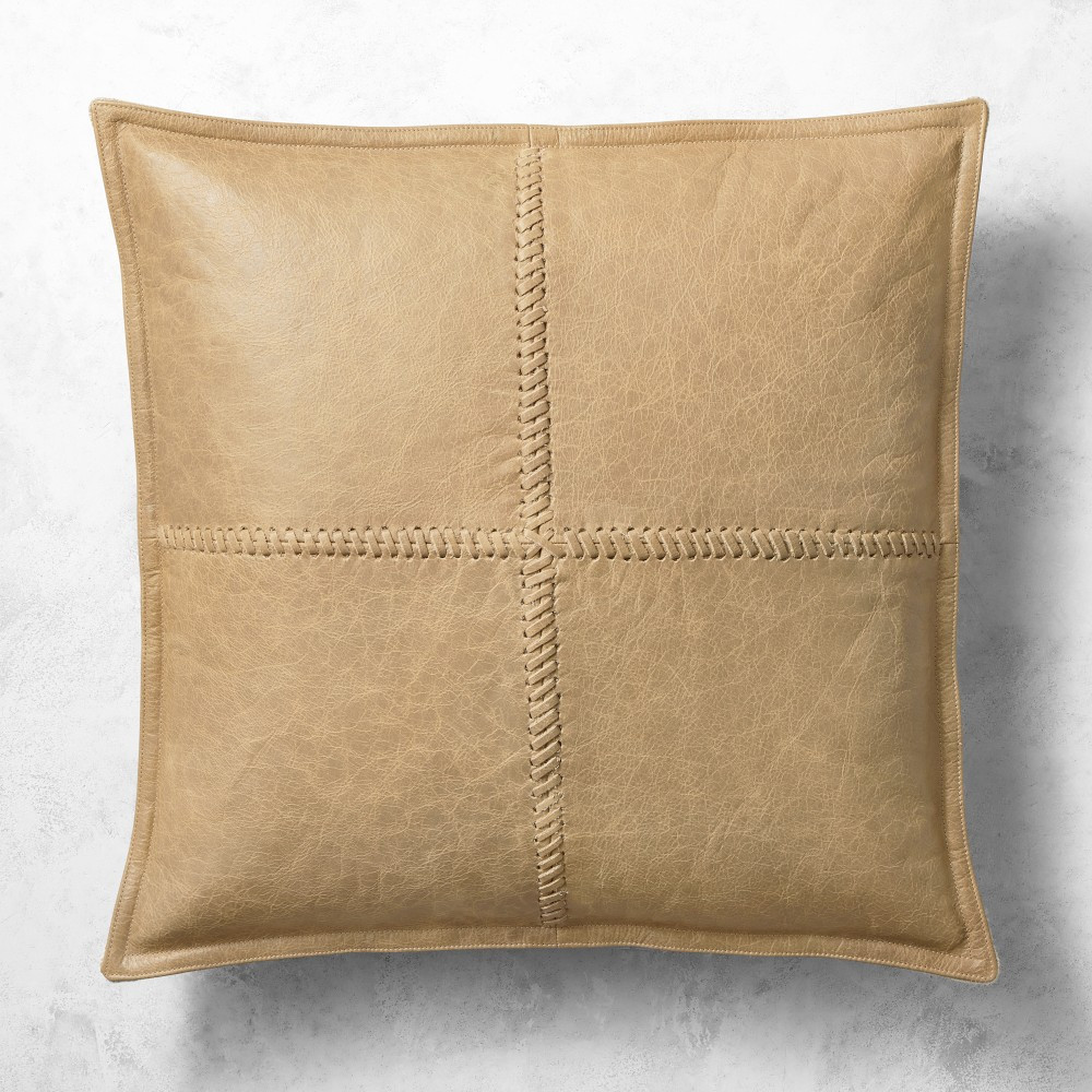 Dennis Leather Pillow Cover | Williams-Sonoma
