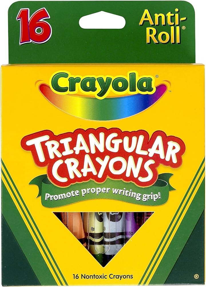Amazon.com: Triangular Anti-roll Crayons : Toys & Games | Amazon (US)