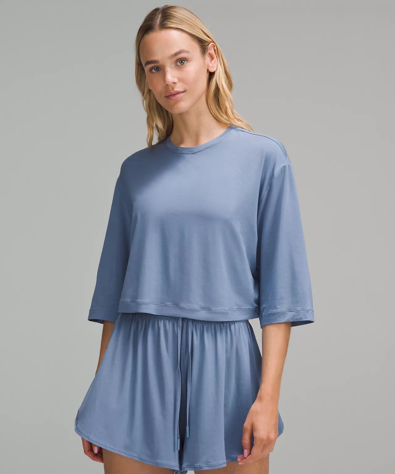 Modal Relaxed-Fit Cropped Short-Sleeve Shirt | Lululemon (US)