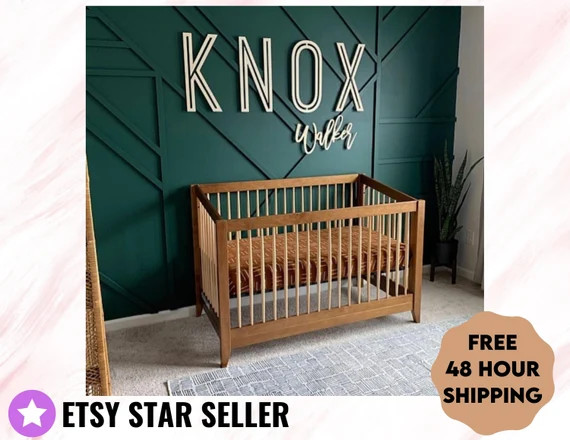 Stacked Custom name sign, wood name sign, nursery sign, nursery letters, children's decor, nurser... | Etsy (US)