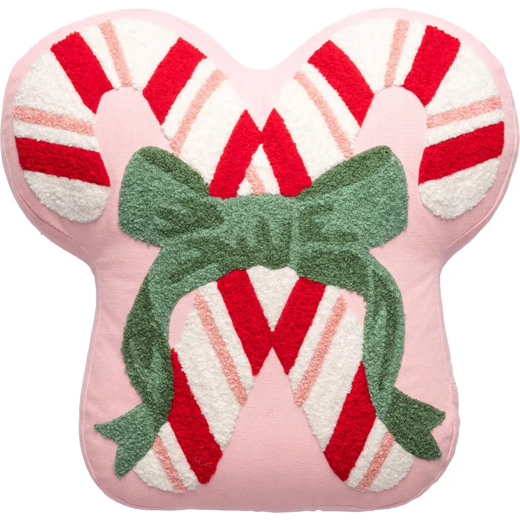 KARMA GIFTS Candy Cane Embroidered Accent Pillow in Candy Canes at Nordstrom Rack | Nordstrom Rack