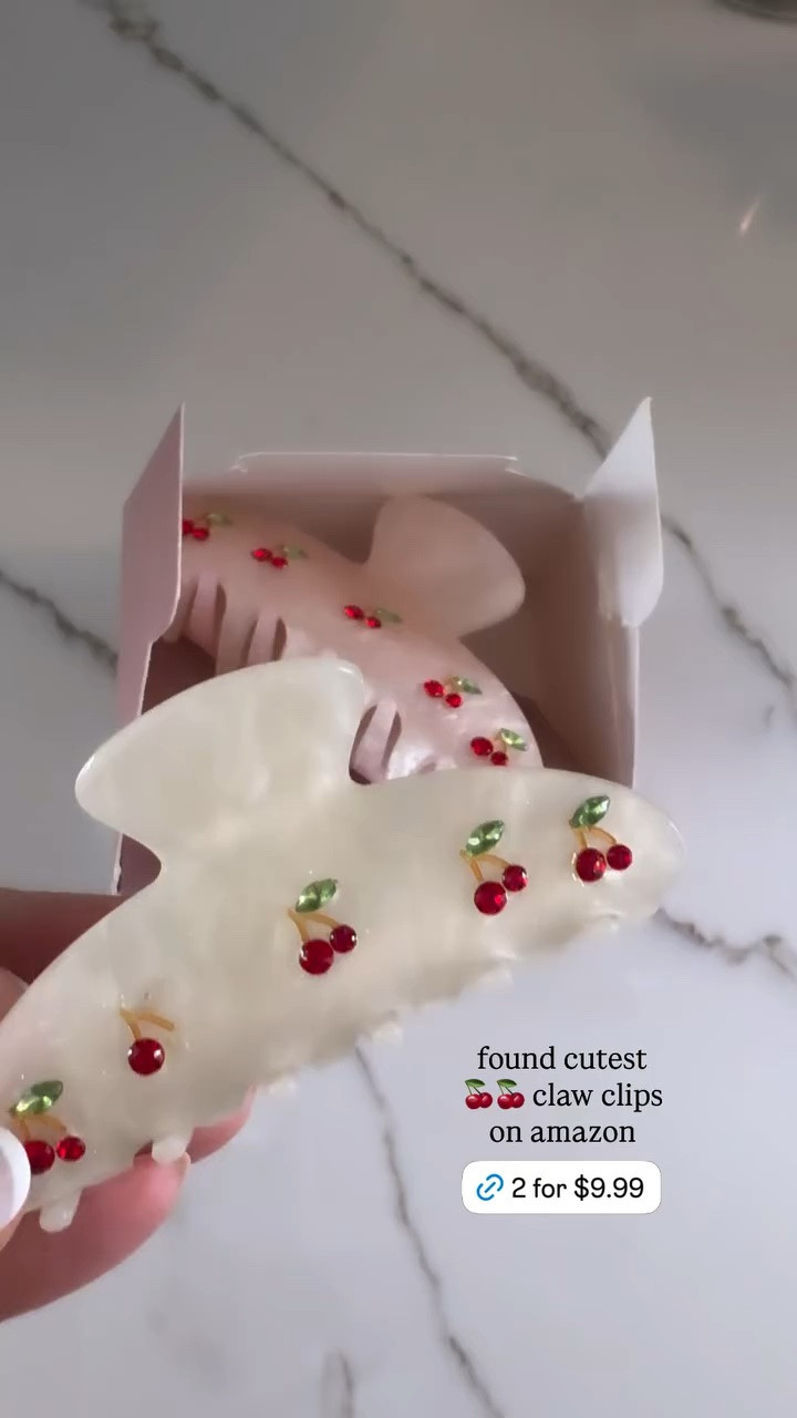 found cutest 🍒🍒 claw clips on amazon! Set of 2 for just $9.99!

#LTKBeauty #LTKdayinmylife #LTKgrwm