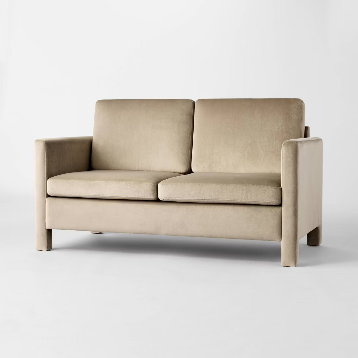 Bellfield Fully Upholstered Loveseat Tan - Threshold™ designed with Studio McGee | Target