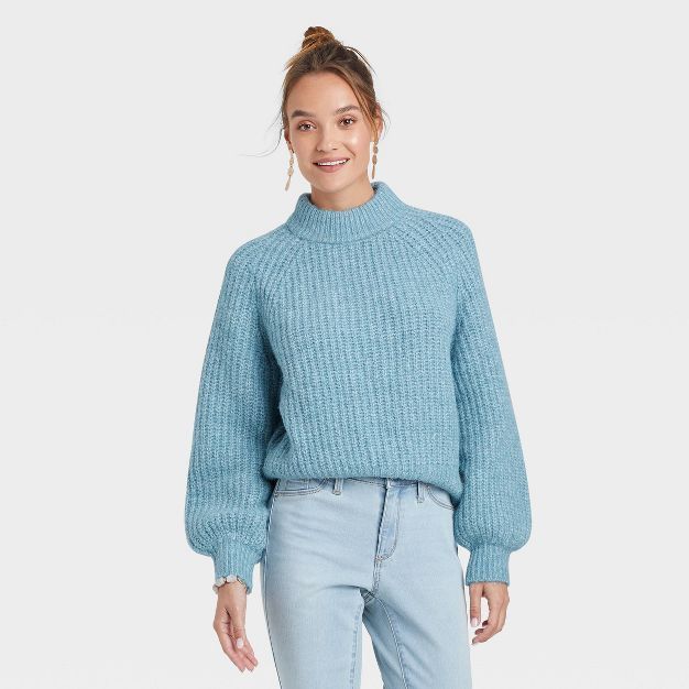 Women's Mock Turtleneck Pullover Sweater - Universal Thread™ | Target