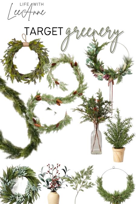 My favourite Target finds for the holiday season! Greenery and wreaths  

#LTKHoliday #LTKSeasonal #LTKhome