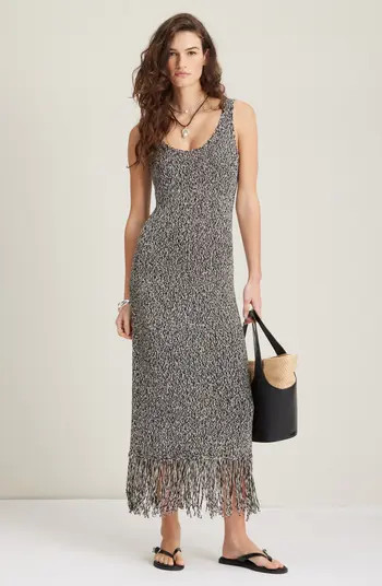 Fringe Maxi Sweater Dress | Nordstrom