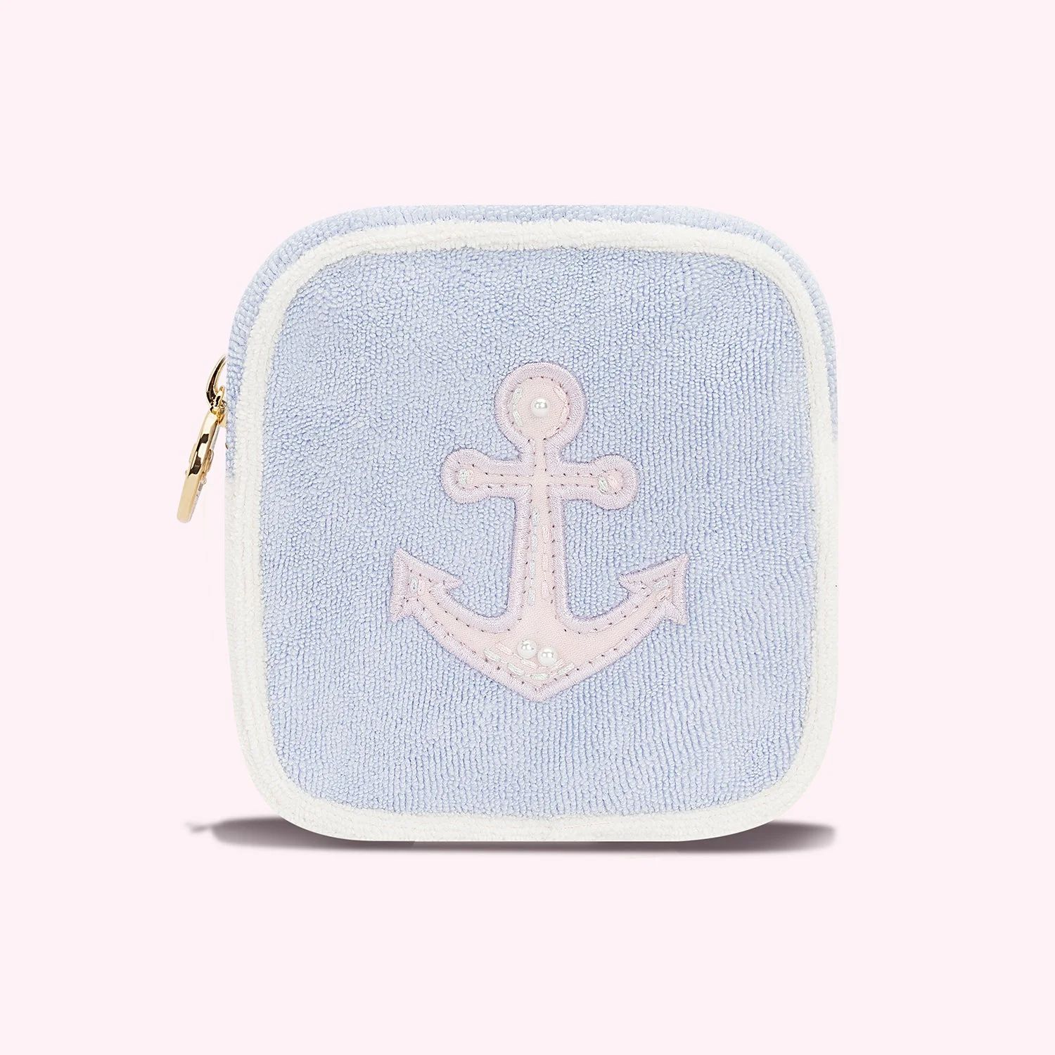 High Tide Terry Mini Pouch with Anchor | Personalized Mini Travel Pouch - Stoney Clover Lane | Stoney Clover Lane