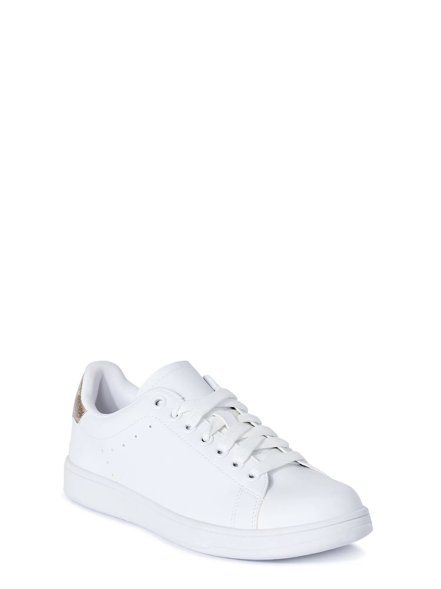 Time and Tru Women's Classic Court Sneakers, Wide Width Available | Walmart (US)