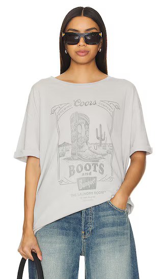 Boot Scootin Banquet Oversized Tee in Stardust | Revolve Clothing (Global)