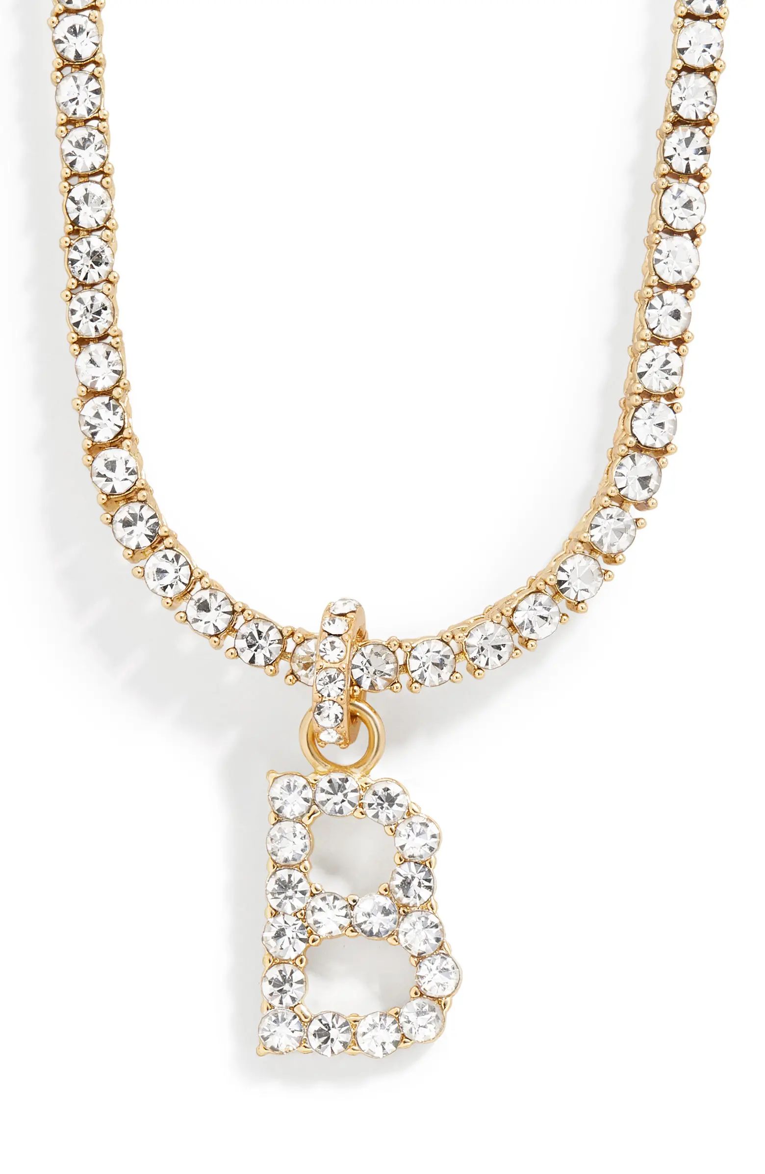 Pavé Initial Collar Necklace | Nordstrom
