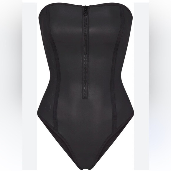 SKIMS Rubberized Scuba Swim Strapless
One Piece nwt | Poshmark