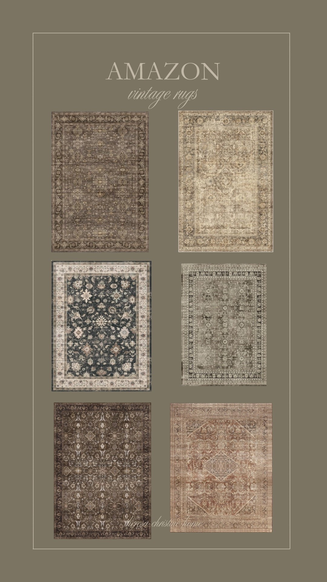 Amazon vintage rug roundup 🤎 Loving these moody, neutral rugs that don’t break the bank! 

#LTKHome