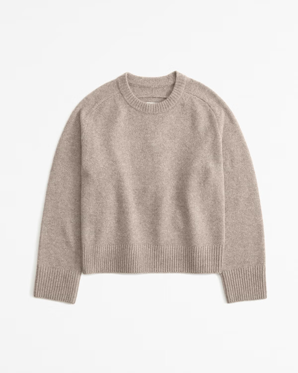 Women's The A&F Madeline Crew Sweater | Women's Tops | Abercrombie.com | Abercrombie & Fitch (UK)