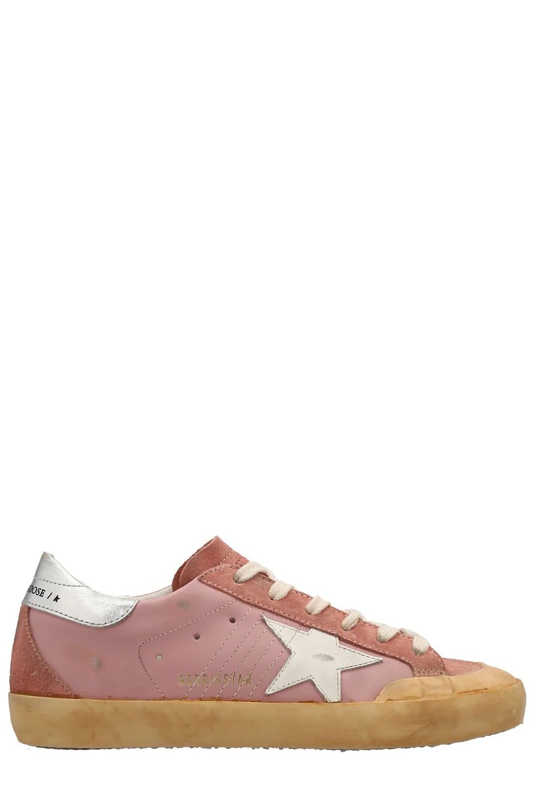 Golden Goose Deluxe Brand Logo Patch Lace-Up Sneakers | Cettire Global
