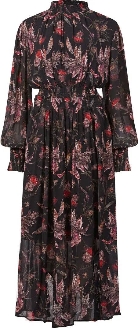 AllSaints Harriet Harris Floral Print Long Sleeve Midi Dress | Nordstrom | Nordstrom