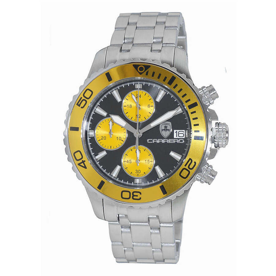 Torino Carrero Time Bold - Cx2 Chronograph Yellow Dial Mens Watch C1S3735YL | Jomashop.com & JomaDeals.com