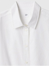 Cropped Eyelet Shirt | Gap Factory