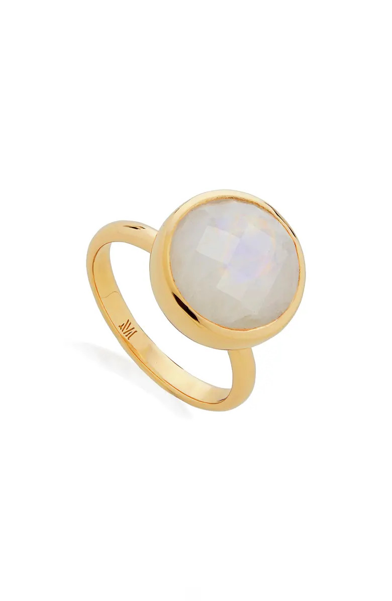 Medina Round Moonstone Ring | Nordstrom
