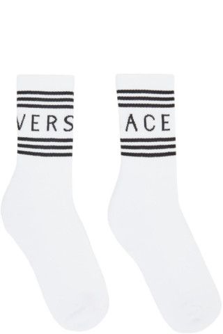 Versace - White Vintage Logo Socks | SSENSE