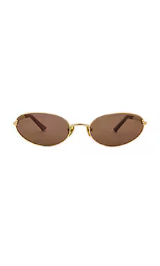 Luv Lou x Whitney Port The Rose Sunglasses in Gold & Tan Mono from Revolve.com | Revolve Clothing (Global)