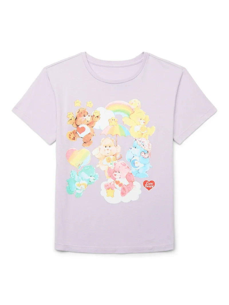 Care Bears Girls Short Sleeve Graphic T-Shirt, Sizes 4-16 | Walmart (US)