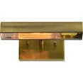Renwil Yorker 1-Light Modern Metal Wall Sconce & Picture Light in Brass - Walmart.com | Walmart (US)