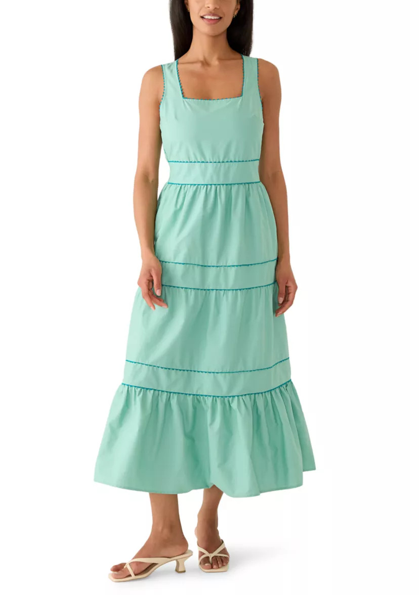 Women's Sleeveless Tiered Midi Dress | Belk
