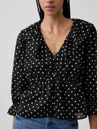 Relaxed Ruffle Top | Gap Factory